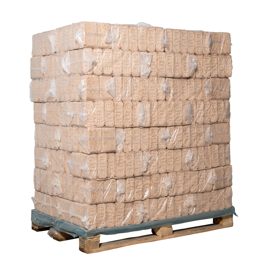 RUF Holzbriketts Hartholz Buche ohne Zugloch 960 kg Palette RUF Holzbriketts Hartholz Buche ohne Zugloch 960 kg Palette