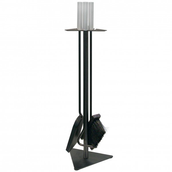 Kaminbesteck 3 tlg. schwarz 60cm