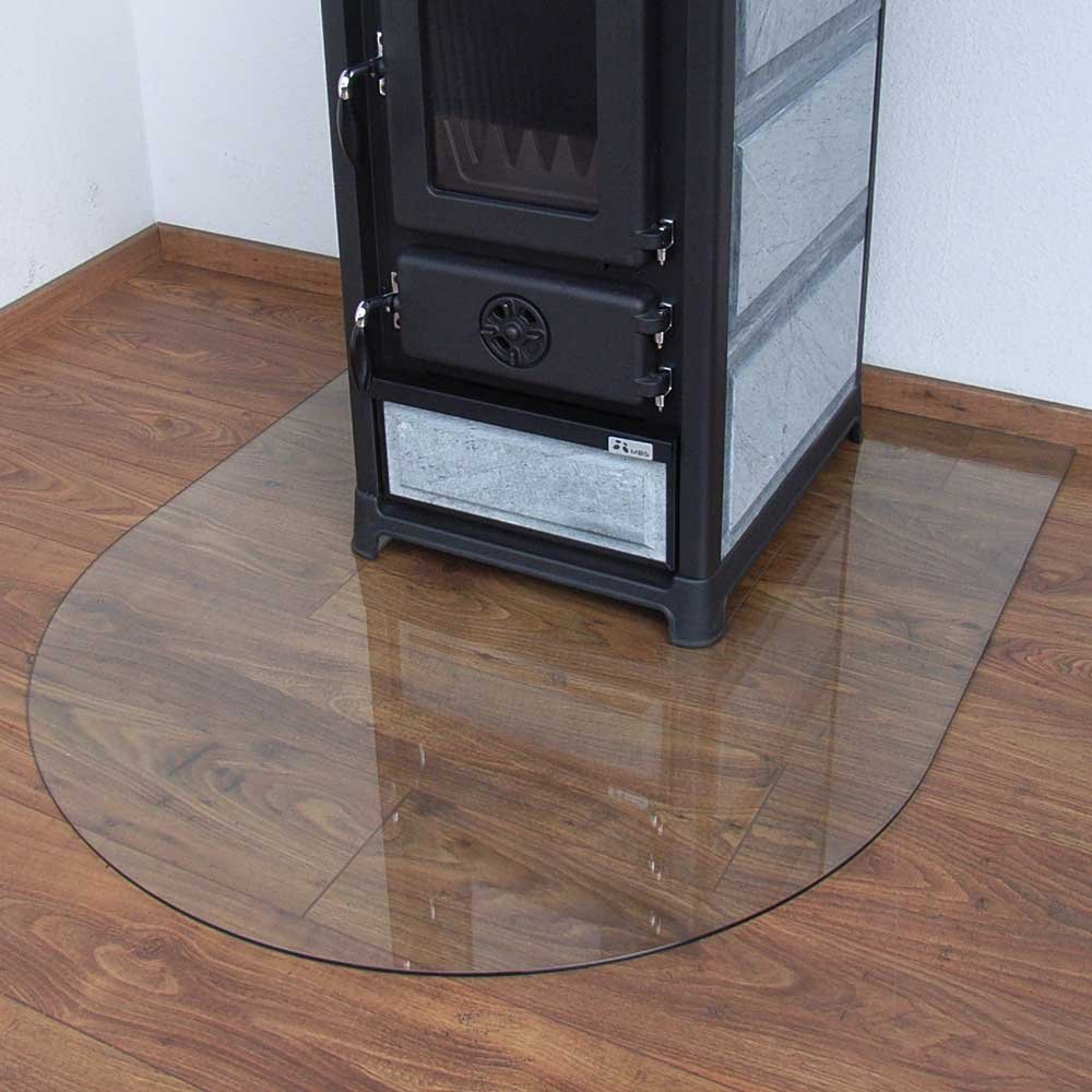 Kaminofen Glasplatte halbrund